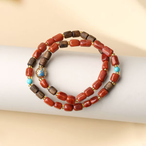 POTALA PALACE | Luxury Unique Multi-layer Nanhong Square Fragrant Bracelet