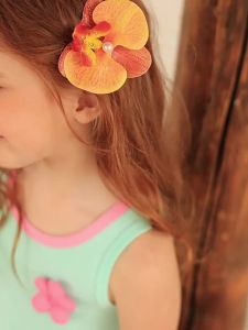 PPTOWN | Childrens Sleeveless T-Shirt Slim Fit 3D Floral Design Contrast Colors
