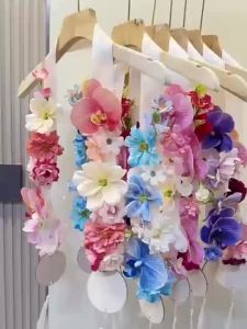 Class of 2026 Graduation Hawaiian Flower Lei Artificial Flower Wreath Garland Necklace for Congrats Grad Wedding Party Decor