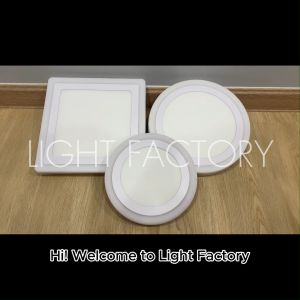 [SET 10pcs] LED Surface Downlight 3 Modes Downlight 3 Colour 12W+4W | 18W+6W LED Colour Ceiling Light Round/Square Lampu