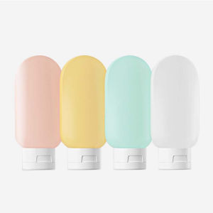 60ml Plastic Refillable Bottles Portable Cosmetic Lotion Container for Travel Leakproof Squeeze Tube Empty Bottle Travel Tools