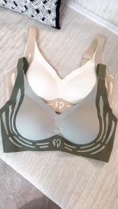 【Ready stock】Seamless Oxygen Support Bra Tops For Women Thin Cup Adjustable Wireless Comfort Tank Tops Brassiere Plue Size Bra