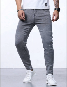American Retro Mens  DARK GREY Straight Fit Casual Comfortable Denim Loose Pants Oversized Sizes 28-42 Classic Style