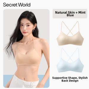 Secret World | Cup Gathering Cross-back Invisible Womens Bra