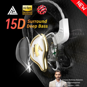 QKZ 15D Dynamic Surround Sound Bass Headphones HiFi Music Earphones Sport Game Headset Noise Cancelling Monitors In Ear Earbuds