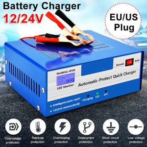 Charger Aki Mobil Dan Motor Lead Acid 130W 12V/24V 6-200AH Charger Aki Motor Dan Mobil Otomatis Accu Kering Dan Basah Lead Acid Battery Charger Auto Cut Off 12V / 24V 6-200AH 130W Charger Aki /Accu Mobil Motor 12V/24V 6-200AH
