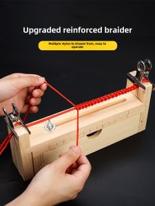Handmade Rope Weaving Tool Engraved Line String Fixing Frame Bracelet Making Tool Upgraded Strengthened Weaving Disk