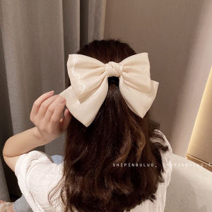 South Korea Large Bow Headdress Pearlescent Barrettes Internet Celebrity Hairpin Hair Ornaments Young Adult Head Clip K-style Head Clip