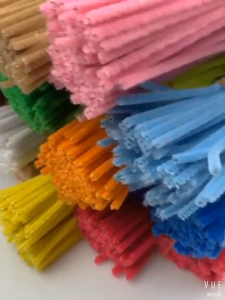[100pcs] Kawat Bulu Pipe Cleaner Single Color 1 Warna untuk buket bunga DIY Kerajinan Tangan 30cm Kerajinan Pipe Cleaner Macaron / Cerah Untuk Hadiah Buah Tangan Handmade