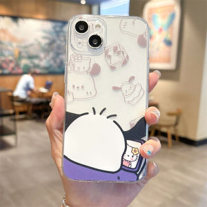 Creative Couples iPhone Case Cartoon Kitty Cat Anti-Fall Protective Cover for Apple 13 pro Max 14 plus 12 Mini New 11 17/XR 8 plus 7/6