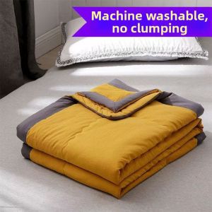 Cool Summer Lightweight Quilt for Kids Students Washable Cotton