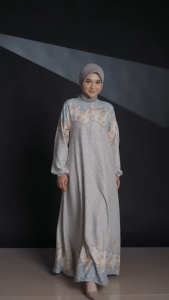 NADHEERA LUXURY CHAZIVA DRESS GAMIS DEWASA BAHAN RAYON EMBOS PREMIUM