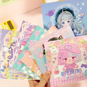 JT Garden D005 สมุดสติ๊กเกอร์ สติ๊กเกอร์เปลี่ยนหน้าเจ้าหญิง 1 เล่ม มี 12 หน้า สติ๊กเกอร์ตกแต่ง 2 หน้า พร้อมส่งจากไทย ราคาถูกที่สุด, มีหลายแบบ