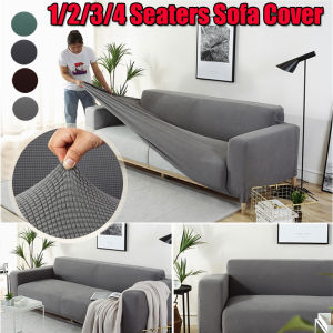 1/2/3/4 Seaters Solid Tone Sofa Cushion High Elastic Sofa Covers Universal Waterproof L-shaped Couch Cover Thicken
