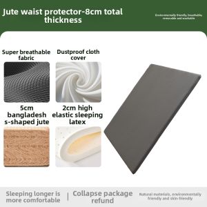 Firm Mattress with Collapse Prevention and Waist Support 1.5m