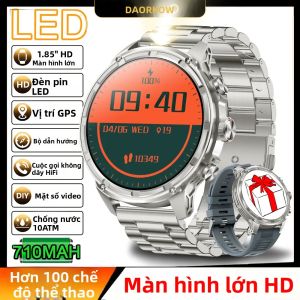Đồng Hồ Thông Minh Thời Trang Mới Pin Lớn 710mAh GPS La Bàn Màn Hình AMOLED NFC Đo Nhịp Tim Thể Thao Dành Cho Nam Sử Dụng Ngoài Trời