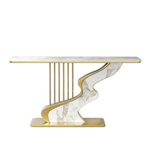 Modern Artistic Luxury Entryway Table Semi-Circle