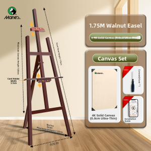 Marie’s | Folding Walnut/Solid Wood Easel For Art Students Sketching Oil Painting Exhibition Home Use
