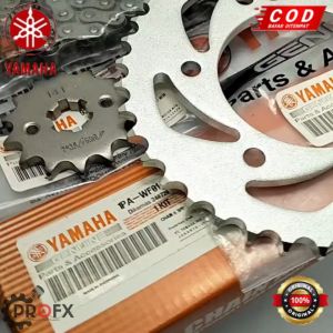 GEAR RANTAI SET VIXION NEW/OLD MX KING YAMAHA 1PA 14-40T KUALITAS ORIGINAL ASLI YGP GIGI TARIK GIR