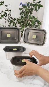 Asta Wadah Penyimpanan Makanan Stainless Steel 304 Food Container Kedap Udara