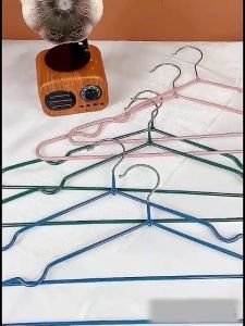 DR~Penyangkut Baju Besi Tahan Karat Tidak Licin Nipis Sangkut Tudung Seluar Jimat Ruang Premium Stainless Steel Hanger Clothes Scarf Shawl Space Saver Waterproof