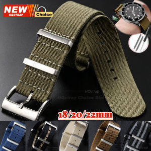 New High Quality Nylon Watchband 18mm 20mm 22mm Women Men Watch Strap One Piece Weave Watch Band for Omega for Seiko Wristband