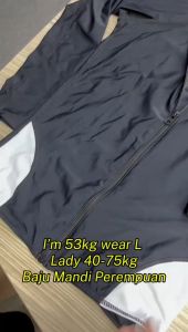 🇲🇾Plus Size SETS Rearguard Men Women Swimwear Swimsuit Beach Surf Couple Long Sleeve Snorkeling Baju Berenang Muslim