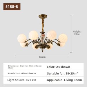 OUCHAO | Vintage French Style Chandelier