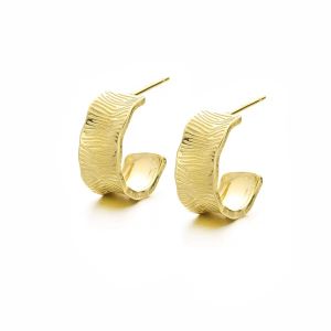 ต่างหูเงินแท้ 925 สำหรับผู้หญิง ดีไซน์เรียบง่าย สไตล์ INS เครื่องประดับแฟชั่น ของขวัญวันเกิด ห่วงกลมขนาดเล็ก