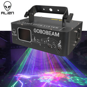 Ngoài Hành Tinh 500Mw RGB Tia Dòng Máy Quét RG Hoa Văn 2in1 Máy Chiếu DJ Disco Ngày Lễ Tiệc Cưới Thanh Sân Khấu DMX hiệu Ứng Ánh Sáng