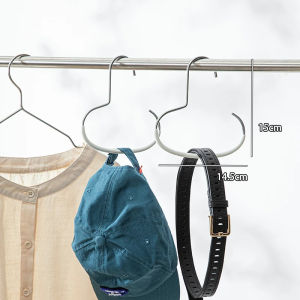Multi-Functional Hat Ring Clothes Hanger for Scarves Silk Scarves Drying Rack Storage Organizer Metal Material Adult Size