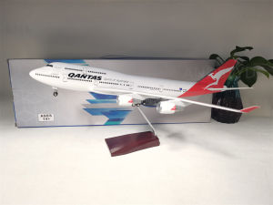 Mô Hình Máy Bay Qantas Airlines 47CM Mô Hình Máy Bay 747 Bằng Kim Loại Đúc Có Đèn LED Dành Cho Người Lớn Mô Hình Máy Bay Tỷ Lệ Đồ Trang Trí Máy Bay Bằng Nhựa Resin