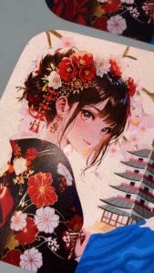 แผ่นปิดช่องกระจกโชว์ขาอ่อนสแตนเลส  ด้านซ้าย ฮีโน่เมก้า HINO MEGA ลายญี่ปุ่น