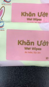 KHĂN GIẤY ƯỚT 10 TỜ ( 1 LÔ 10 GÓI)