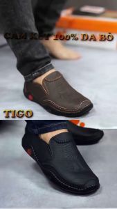 Giày lười nam da  in vân nổi siêu đẹp [xem hàng mới thanh toán p-1