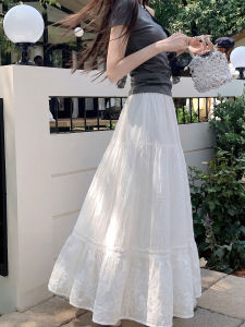 YAYANGREN | Lace Flounce Skirt A-Line