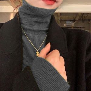 เสื้อสเวตเตอร์คอวีผ้าขนสัตว์คุณภาพสูงสำหรับผู้หญิง เสื้อชั้นในถักแบบสวมหัวแขนยาว ปกติ สีสันสดใส ฤดูใบไม้ร่วง/ฤดูหนาว