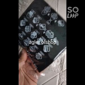 2 PCS MASKER BUFF HITAM POLOS MULTIFUNGSI - MASKER BERKENDARA BAYAR DI TEMPAT