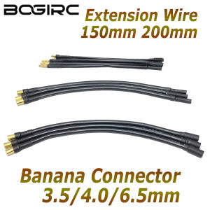 BOGIRC 3.5mm 4.0mm 6.0mm 6.5mm Banana Plug Adapter W/Extension Wire 150/200mm for RC Car Boat ESC Motor Charger RC Model Parts