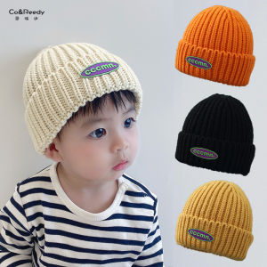 Mũ Len Dệt Kim Dày Cho Bé Trai Và Bé Gái Mùa Thu Đông Mũ Trùm Đầu Có Viền Mũ Tròn Polyester Phong Cách Thường Ngày