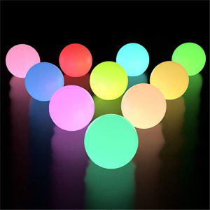 2pcs Floating Pool Lights 16 Color Changing RGB LED Ball Lights IP67 Waterproof 7.8cm Hot Tub Night Lights Pool Toys