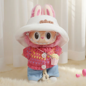 Bộ Quần Áo 17cm Màu Đỏ Labubu Cho Búp Bê Cotton Và Đồ Chơi Búp Bê Phong Cách Hàn Quốc Không Thương Hiệu Có Sẵn