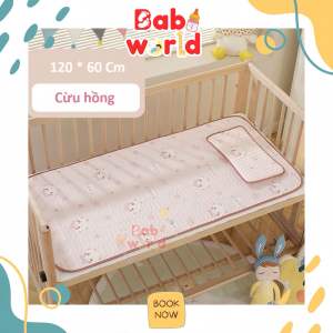 Chiếu điều hoà cao su non (TẶNG KÈM GỐI) cho bé hoạ tiết hoạt hình đáng yêu