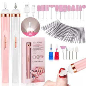 เครื่องเจาะเล็บไฟฟ้าแบบมีหลายเกียร์พกพาสะดวกพร้อมแบตเตอรี่อุปกรณ์เพ้นท์เล็บไฟฟ้าสำหรับเครื่องกำจัดเจล