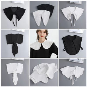 Fall and Winter New Style White Pure Cotton Shirt Sweater Matching Collar Doll Collar Fake Collar Scoop Lapel Detachable Collar Children