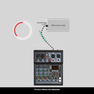 มิกเซอร์ Audio mixer DC5V mixer ผลหน่วงเวลา ปาร์ตี้กลางแจ้ง การแสดงบนเวที ครอบครัว KTV