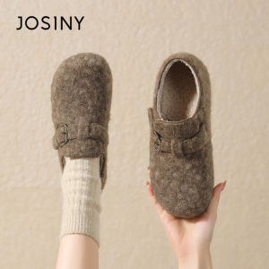 Josiny | Warm Lined & Retro Soft Sole Birk Shoes