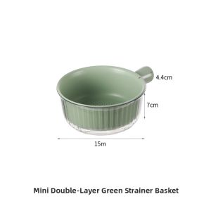 FaSoLa | Multifunctional Drain Basket Fruit Washing Tray with Lid Double Layer