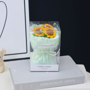 ช่อดอกไม้กระต่ายน่ารัก กล่องของขวัญเสร็จสิ้น กระต่ายน่ารัก ดอกทานตะวัน กระต่ายน่ารัก สินค้าตกแต่งบ้าน เหมาะสำหรับเพื่อนๆ และแฟนๆ