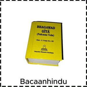 Buku Bhagawadgita Pancama Veda Kecil Kuning Agama Hindu  G. Puja MA. SH.